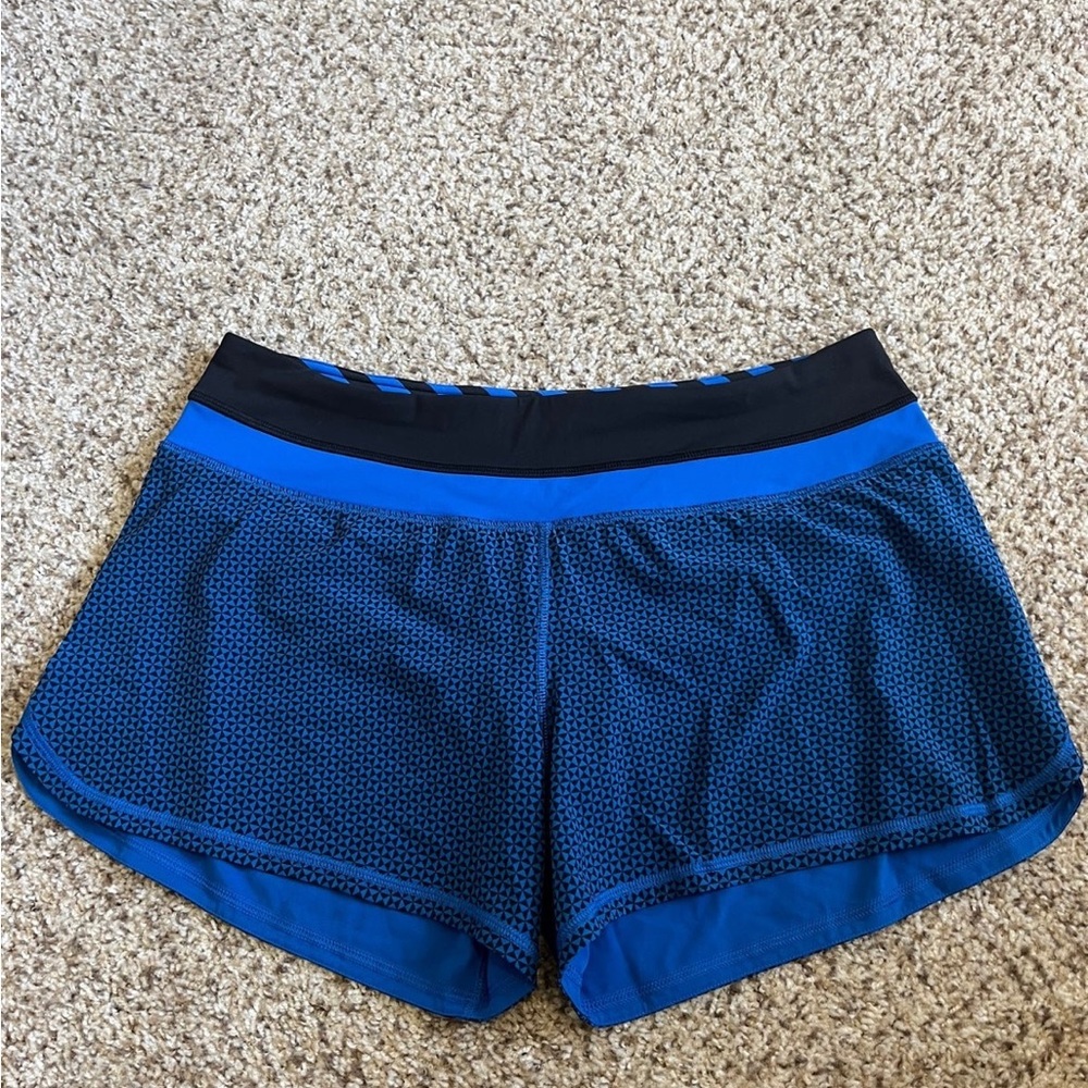Lululemon Athletica Blue and Black Athletic Shorts